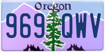 OR license plate 969QWV