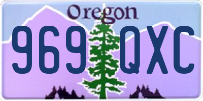 OR license plate 969QXC