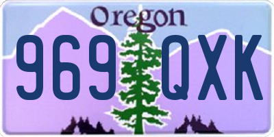OR license plate 969QXK