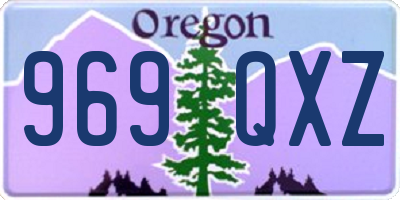 OR license plate 969QXZ