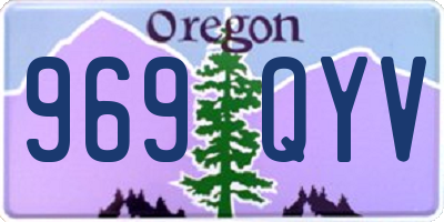 OR license plate 969QYV