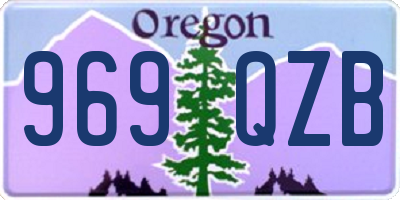 OR license plate 969QZB