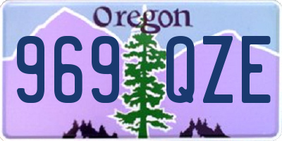 OR license plate 969QZE