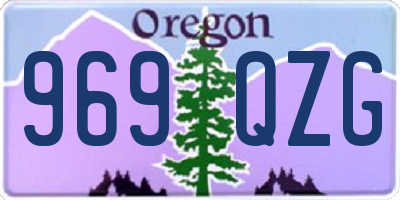 OR license plate 969QZG