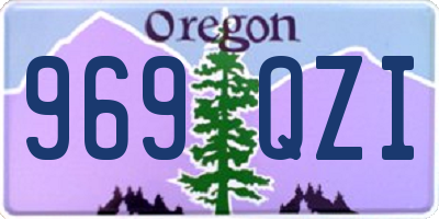 OR license plate 969QZI