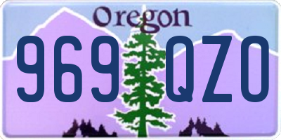 OR license plate 969QZO