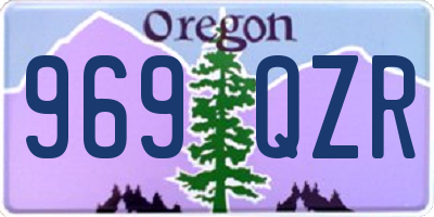 OR license plate 969QZR