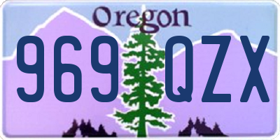 OR license plate 969QZX