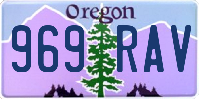OR license plate 969RAV