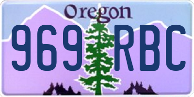 OR license plate 969RBC