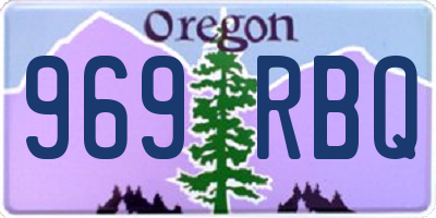 OR license plate 969RBQ