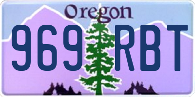 OR license plate 969RBT