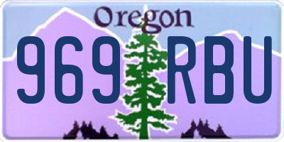 OR license plate 969RBU