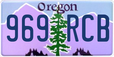 OR license plate 969RCB