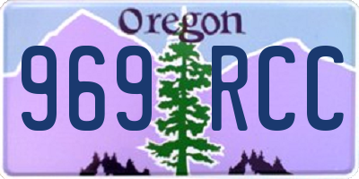 OR license plate 969RCC
