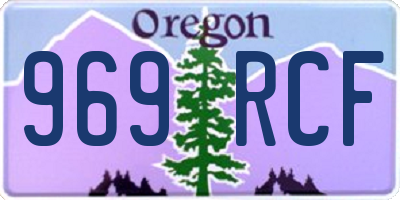 OR license plate 969RCF