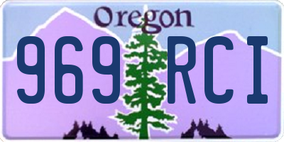OR license plate 969RCI
