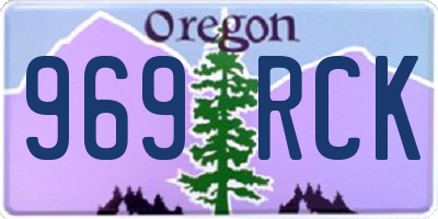 OR license plate 969RCK
