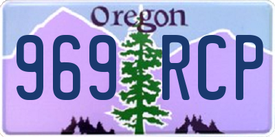 OR license plate 969RCP