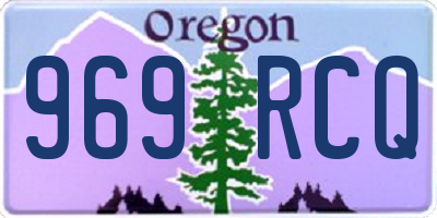 OR license plate 969RCQ