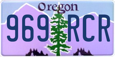 OR license plate 969RCR