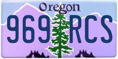 OR license plate 969RCS