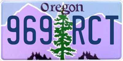 OR license plate 969RCT