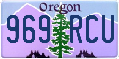OR license plate 969RCU