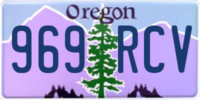 OR license plate 969RCV