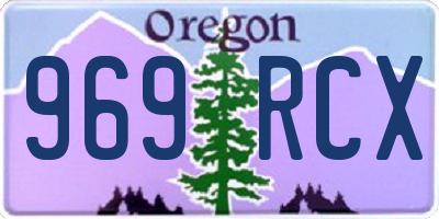 OR license plate 969RCX