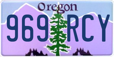 OR license plate 969RCY