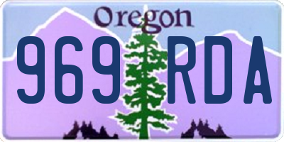 OR license plate 969RDA