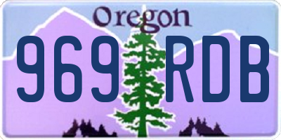 OR license plate 969RDB