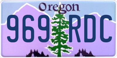 OR license plate 969RDC