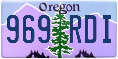 OR license plate 969RDI