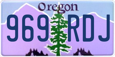 OR license plate 969RDJ