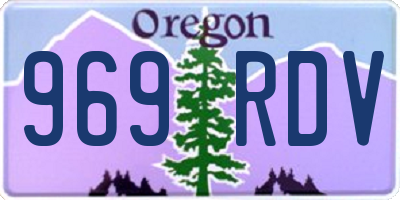 OR license plate 969RDV