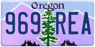OR license plate 969REA