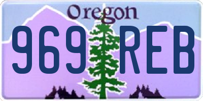 OR license plate 969REB