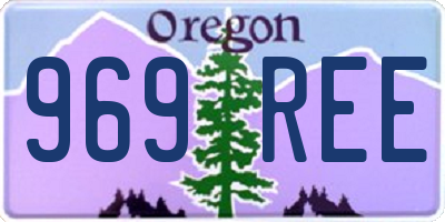 OR license plate 969REE
