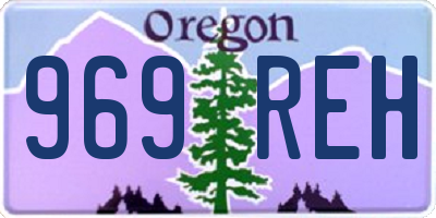 OR license plate 969REH