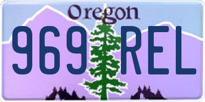 OR license plate 969REL