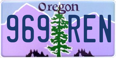 OR license plate 969REN