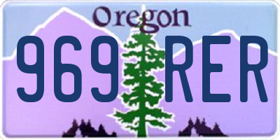 OR license plate 969RER