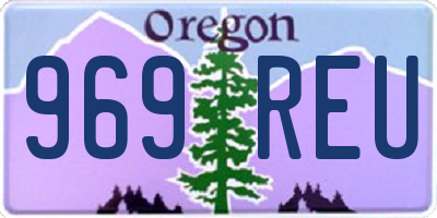 OR license plate 969REU