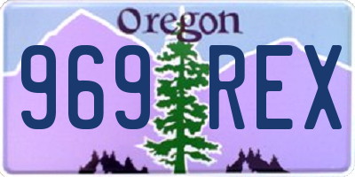 OR license plate 969REX