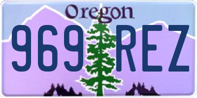 OR license plate 969REZ