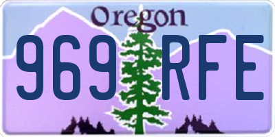 OR license plate 969RFE