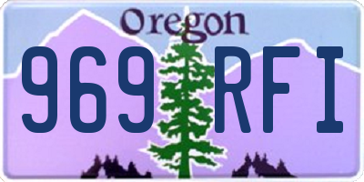 OR license plate 969RFI