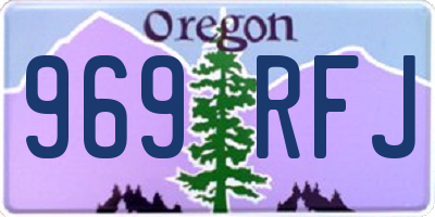 OR license plate 969RFJ